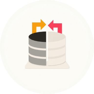 The same icon exported as a 384 by 384 circular PNG, shown on a light background.